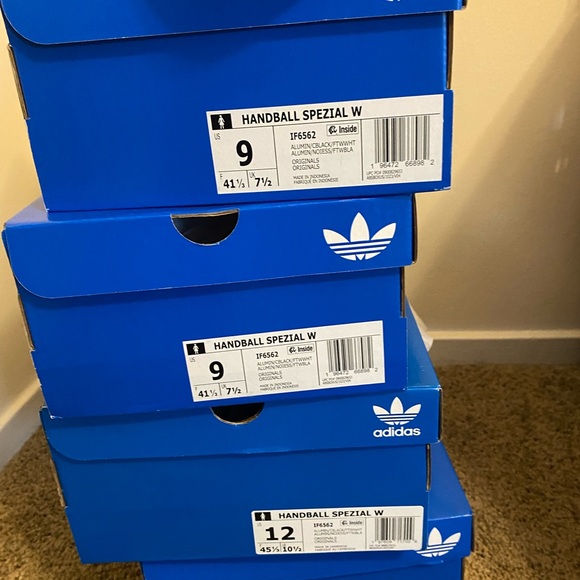 Womens Adidas Spezial Cream and Black Sneakers Sz 12 - Picture 6 of 7